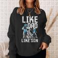 Like Dad Like Son Matching Father Son Motocross Dirt Bike Sweatshirt Gifts for Her