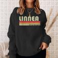 Linnea Name Personalized Retro Vintage 80S 90S Birthday 90S Vintage Designs Funny Gifts Sweatshirt Gifts for Her
