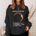 To Do List Annular Solar Eclipse 2023 Total Eclipse 2024 Sweatshirt Gifts for Her