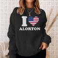 I Love Alorton I Heart Alorton Sweatshirt Gifts for Her