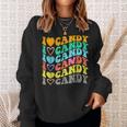 I Love Candy Halloween Party Cute Trick Or Treat Candyland Sweatshirt Gifts for Her