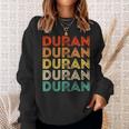 Love Heart Duran Vintage Style Black Duran Sweatshirt Gifts for Her