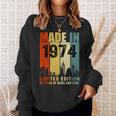Made In 1974 Limited Edition 50 Years Of Being Awesome Sweatshirt Gifts for Her