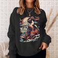 Make A Statement With This Bold Geisha And Tiger Tattoo Sweatshirt Gifts for Her