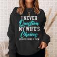 Married Couple Wedding Anniversary Marriage Sweatshirt Gifts for Her