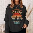 Mb Never Underestimate An Old Man Born In Illinois Sweatshirt Gifts for Her