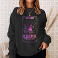Me And Karma Vibe Like That Tarot Card Cat Toy Sweatshirt Gifts for Her