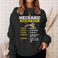 Mechanic Hourly Rate Funny Car Diesel Engineering Mechanic Gift For Mens Sweatshirt Gifts for Her
