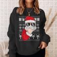 Mele Kalikimaka Ugly Sweater Christmas Santa Shaka Hawaii Sweatshirt Gifts for Her