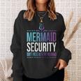 Mermaid Security Dont Mess With My Mermaid Sea Shell Sweatshirt Gifts for Her