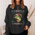 Merry Fishmas Bass Fish Fishing Christmas Ugly Sweater Xmas Sweatshirt Gifts for Her