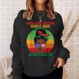 Messy Bun Junenth Breaking Chains Bandana Afro Sunglasses Sweatshirt Gifts for Her
