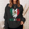 Mexico City Mexican Flag Heart Viva Mexico Independence Day Sweatshirt Gifts for Her