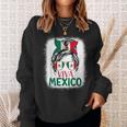 Mexico Independence Day Viva Mexican Flag Pride Hispanic Sweatshirt Gifts for Her