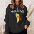 Moldova Moldavian Republika Moldovan National Flags Balkan Sweatshirt Gifts for Her