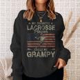 My Favorite Lacrosse Player Calls Me Grampy Fathers Day Sweatshirt Gifts for Her