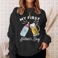 My Fisrt Fathers Day New Dad Gifts Matching Daddy And Baby Sweatshirt Gifts for Her