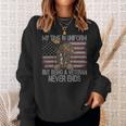 My Time In Uniform Is Over But Being A Veteran Never Ends 471 Sweatshirt Gifts for Her