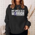 My Uncle Is A Warrior Testicular Cancer Awareness Sweatshirt Gifts for Her