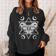 Mysticism Pagan Moon Wiccan Scary Insect Moth Occult Sweatshirt Gifts for Her
