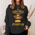 Nacho Average Johnson Personalized Name Funny Taco Sweatshirt Gifts for Her