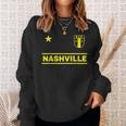 Nashville Tennessee - 615 Star Designer Badge Edition Sweatshirt Gifts for Her