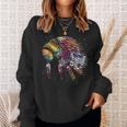 Native American Heritage Colorful Headdress Native American Sweatshirt Gifts for Her