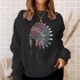 Native American Heritage Headdress Feathers Native American Sweatshirt Gifts for Her