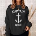 Nautical Captain Gene Personalized Boat Anchor Sweatshirt Gifts for Her