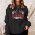 Need Four Speed Birthday Racing Flag 4Th Bday Race Car Sweatshirt Gifts for Her