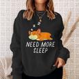 Need More Sleep Corgi Dog Pajama For Bedtime Sweatshirt Gifts for Her