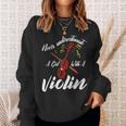 Never Underestimate A Girl With Violin Funny Gift Violin Funny Gifts Sweatshirt Gifts for Her