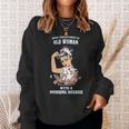 Never Underestimate An Old Woman With A Nursing Degree Old Woman Funny Gifts Sweatshirt Gifts for Her