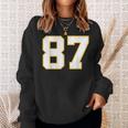 Number 87 Kansas City Fan Football Classic College American Sweatshirt Gifts for Her