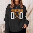 Number One Dad Lax Player Father Lacrosse Stick Lacrosse Dad Sweatshirt Gifts for Her