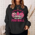 In October We Wear Pink And Watch Football Breast Cancer Sweatshirt Gifts for Her