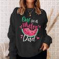 One In A Melon Dad Birthday Party Matching Family Group Sweatshirt Gifts for Her