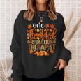 One Thankful Radiation Therapist Thanksgiving Sweatshirt Gifts for Her