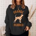 Orange Blooded Tennessee Hound Native Home Tn Rocky Top Sweatshirt Gifts for Her