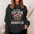 All Of The Otter Reindeer Christmas Osprey Pajamas Sweatshirt Gifts for Her