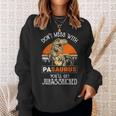 Pa Grandpa Gift Dont Mess With Pasaurus Sweatshirt Gifts for Her