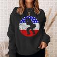 Paintball Retro Paintball Player American Flag Sweatshirt Gifts for Her