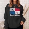 Panamanian Flag Vintage Made In Panama Sweatshirt Gifts for Her