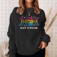 Pansexual Pride Funny Not A Phase Lunar Moon Omnisexual Lgbt Sweatshirt Gifts for Her