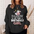 Papaw Of The Birthday Girl Cows Farm Cow Papaw Sweatshirt Gifts for Her