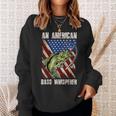 Patriotic Anglers American Bass Whisperer Fisherman Sweatshirt Gifts for Her