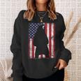 Patriotic Black Bear American Flag Usa 4Th Of July Sweatshirt Gifts for Her
