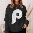 Philly Baseball P Sweatshirt Gifts for Her