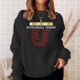 Pickleball Terms Words Expressions Lob Smash KitchenSweatshirt Gifts for Her