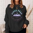 Pikes Peak Colorado - Rocky Mountain Retro Sweatshirt Gifts for Her
